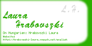 laura hrabovszki business card